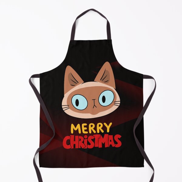 Item preview, Cute Siamese Cat Merry Christmas Holiday Art designed and sold by stormk10.