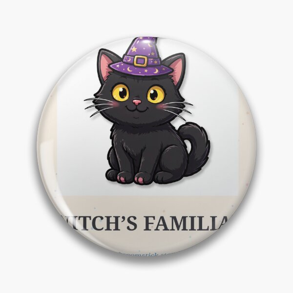Item preview, Witch's Familiar Funny Black Cat Halloween Sticker Color designed and sold by MojoHill.