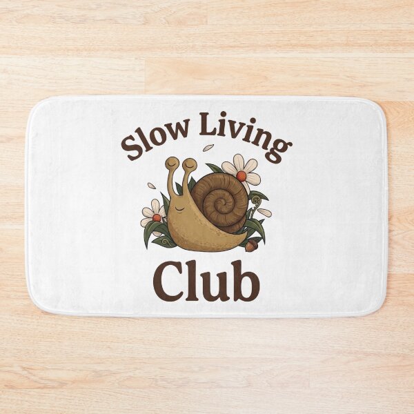 Item preview, Slow Living Club - Cute Cottagecore Snail & Nature Elements designed and sold by Shopeon Designs.