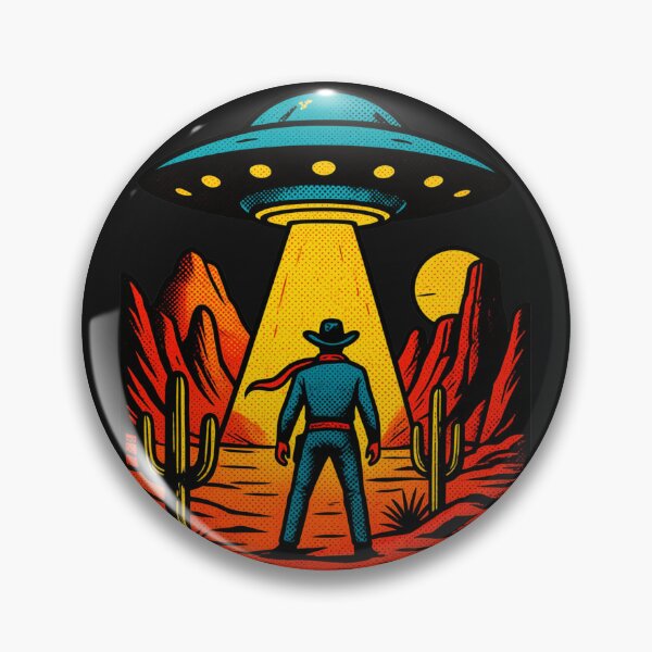 Item preview, Funny Cowboy Alien Encounter In The Desert designed and sold by erozzz.