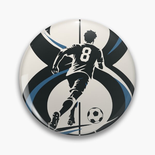 Item preview, The Beautiful Eight Football Art Print, Number 8 Soccer Print, Midfielder Art, Minimalist Football Decor, Soccer Lover Gift designed and sold by Studio pod Burom.