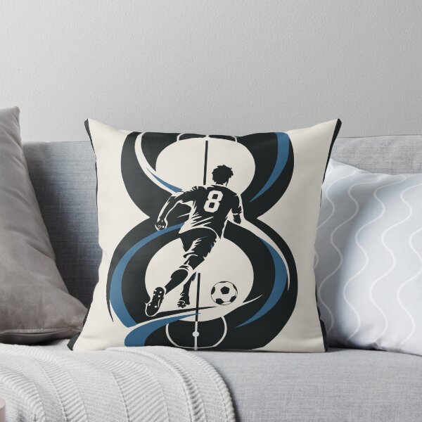 Artikelvorschau, Kunstdruck „Die Schöne Acht“ – Fußballmotiv, Nummer 8, Mittelfeldspieler-Kunst, minimalistische Fußballdeko, Geschenk für Fußballfans entworfen und verkauft von Studio pod Burom.