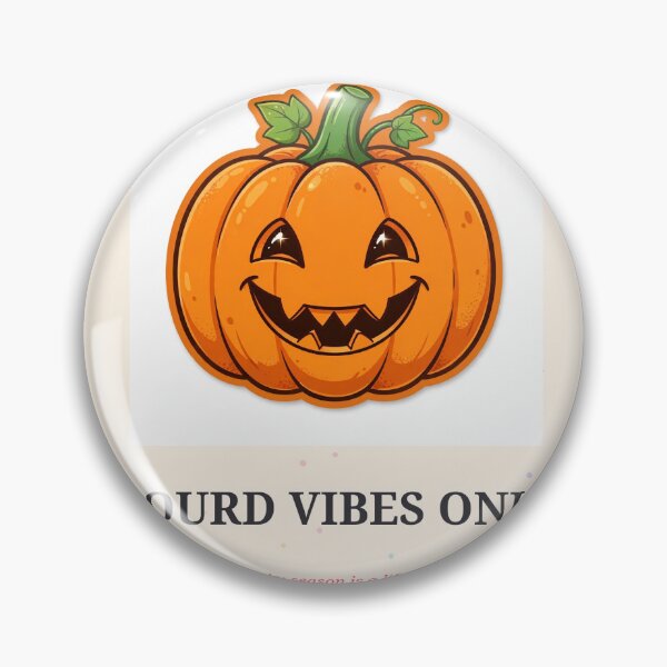 Item preview, Gourd Vibes Only Funny Jack O Lantern Sticker Color designed and sold by MojoHill.