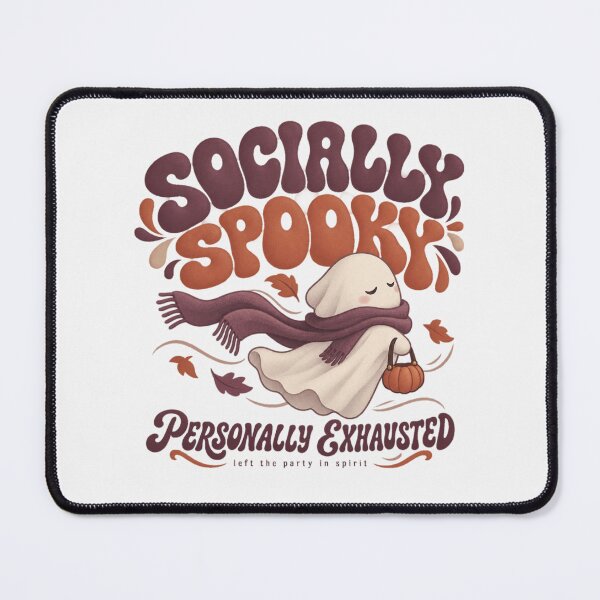 Item preview, Socially Spooky Personally Exhausted Funny Ghost  designed and sold by PhylonBoxx.