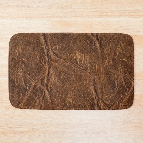 Item preview, Realistic Brown Leather Texture / Vintage Distressed Leather Pattern designed and sold by charmaroundyou.