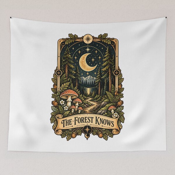 Item preview, The Forest Knows Vintage Tarot designed and sold by MysticCanvasAi.