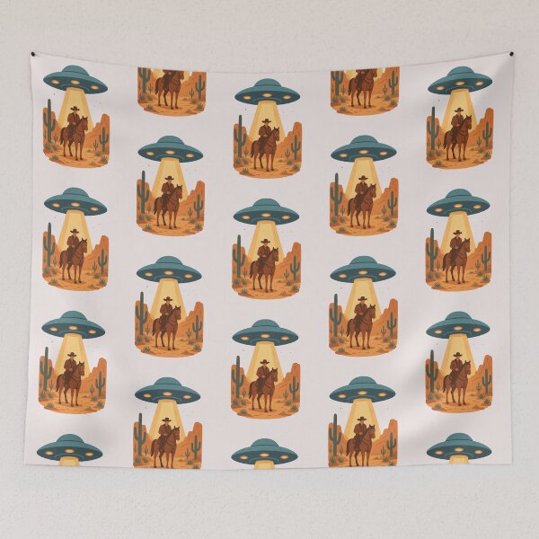 Item preview, Cowboy Alien Encounter In The Desert designed and sold by erozzz.