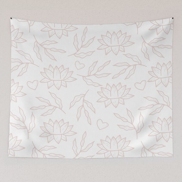 Item preview, Blush Lotus Hearts designed and sold by VibnWalls.