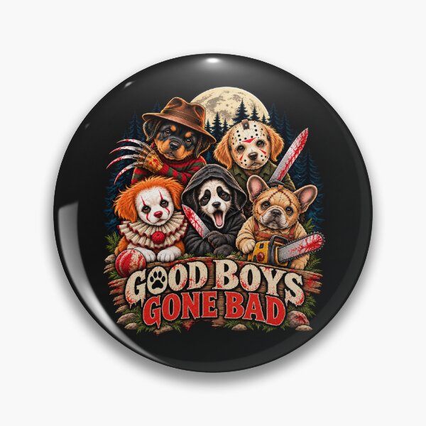 Artikelvorschau, „Gute Jungs werden böse“-Horrorwelpen-Shirt entworfen und verkauft von GhostDawgs.