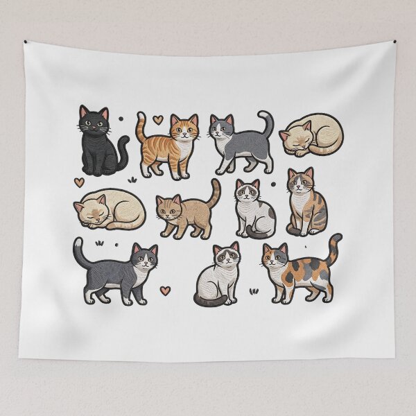 Item preview, Funny Cute Cats Memes Art designed and sold by ArtDesignTp.