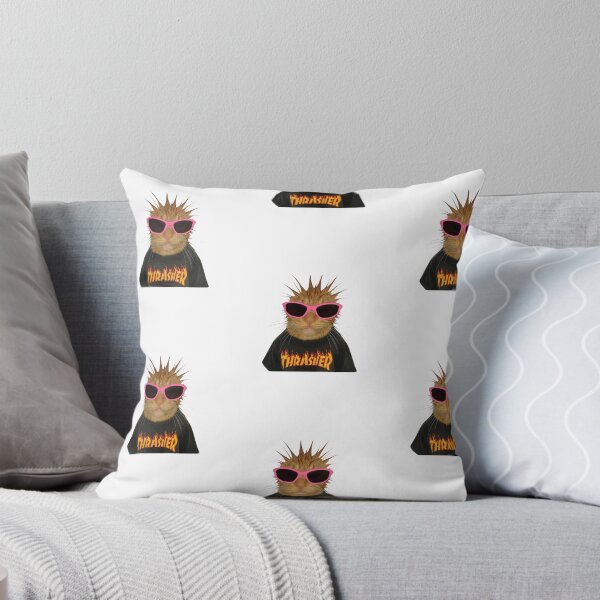 Item preview, Cat with Curly Mullet Haircut designed and sold by Colorful-Garden.