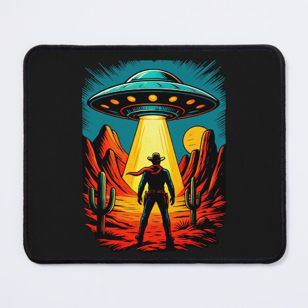 Item preview, Alien Encounter In The Desert Western Cowboy designed and sold by erozzz.
