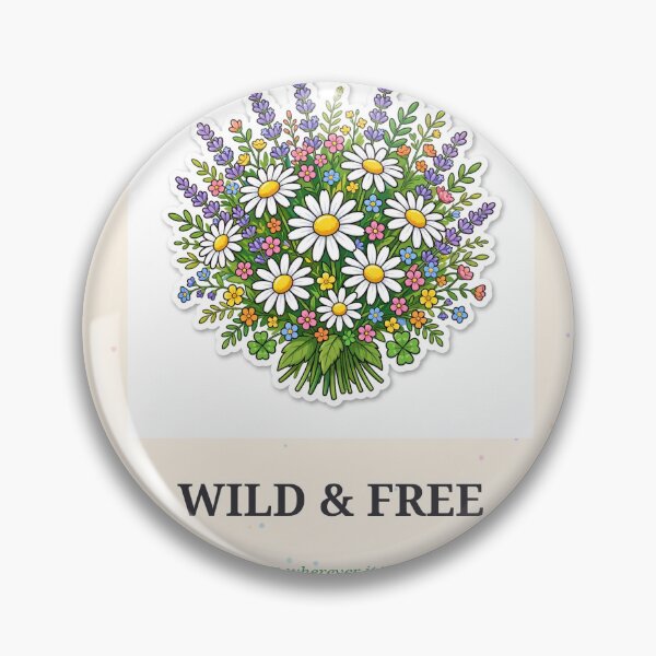 Item preview, Wild and Free Colorful Wildflower Sticker designed and sold by MojoHill.