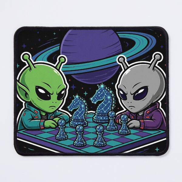 Item preview, Alien Chess Cosmic Art designed and sold by Gangster-Design.