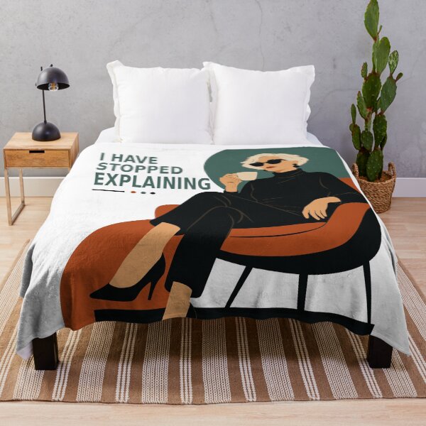 Item preview, I Have Stopped Explaining | Funny Woman Quote Print | Confident Woman Art | Mid Century Modern Art | Gift for Women designed and sold by Studio pod Burom.