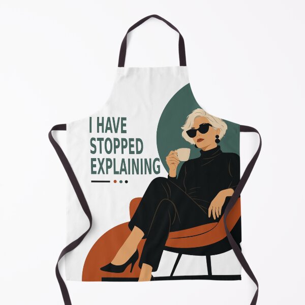 Item preview, I Have Stopped Explaining | Funny Woman Quote Print | Confident Woman Art | Mid Century Modern Art | Gift for Women designed and sold by Studio pod Burom.