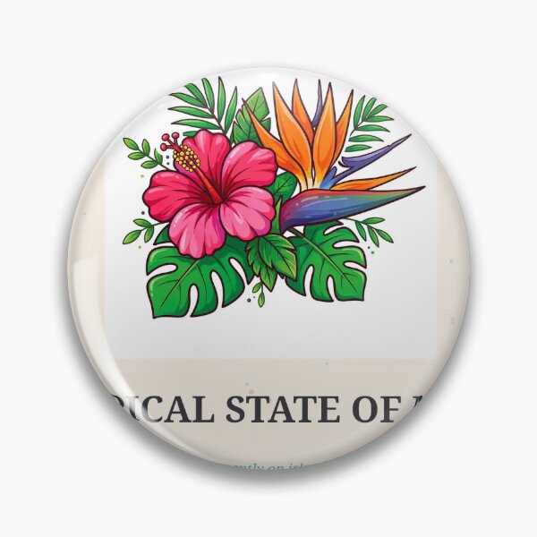 Item preview, Tropical State of Mind Colorful Flower Sticker designed and sold by MojoHill.