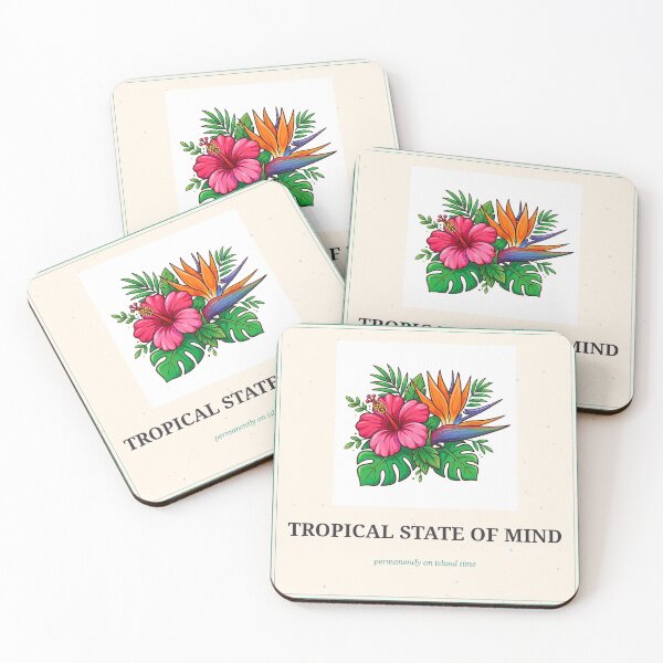 Item preview, Tropical State of Mind Colorful Flower Sticker designed and sold by MojoHill.