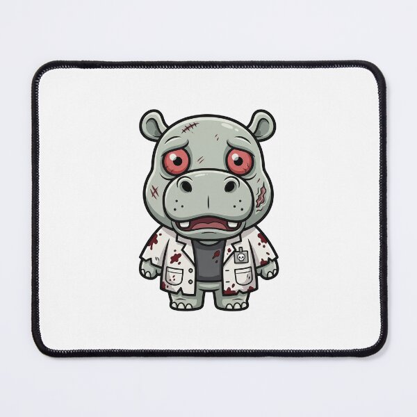 Item preview, Cute Hippo Zombie Doctor Monster Halloween Spooky Art designed and sold by ArtDesignTp.