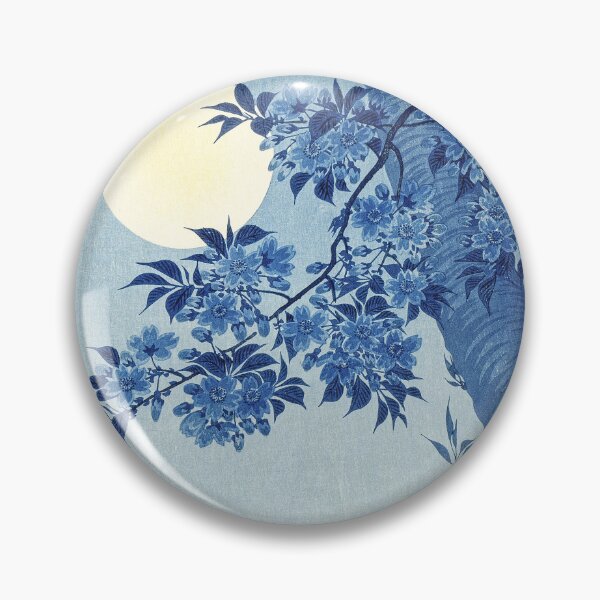 Item preview, Blossoming Cherry on a Moonlit Night by Ohara Koson, circa 1932 designed and sold by Exhumed Archives.