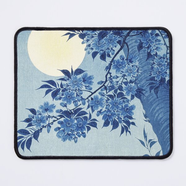 Item preview, Blossoming Cherry on a Moonlit Night by Ohara Koson, circa 1932 designed and sold by Exhumed Archives.
