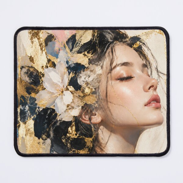 Item preview, Japanese Kintsugi Female Portrait with Flowers designed and sold by KINTSUGI-LUMI.