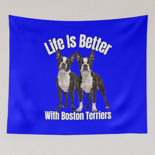 Item preview, Dog Pet Owner Art Design Life Is Better With Boston Terriers designed and sold by fantasticdesign.
