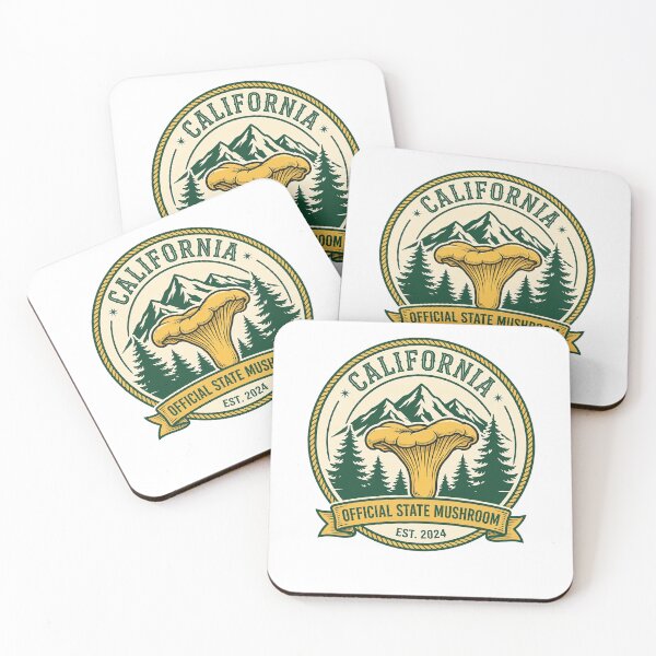 Item preview, California State Mushroom Seal — Golden Chanterelle Est. 2024 designed and sold by thestevebro.