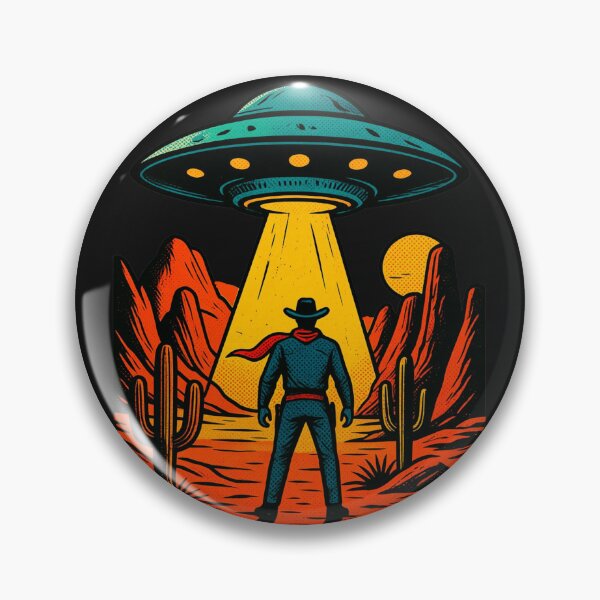 Item preview, Western Cowboy Alien Invasion UFO designed and sold by erozzz.