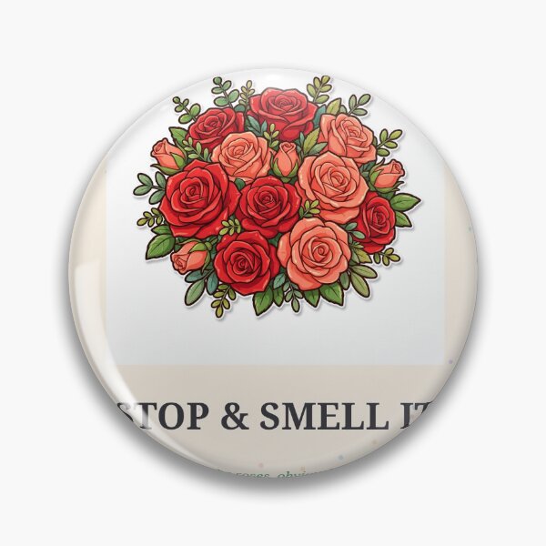 Item preview, Stop and Smell It Colorful Roses Sticker designed and sold by MojoHill.