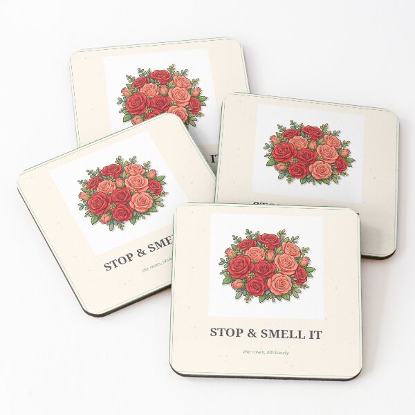 Item preview, Stop and Smell It Colorful Roses Sticker designed and sold by MojoHill.
