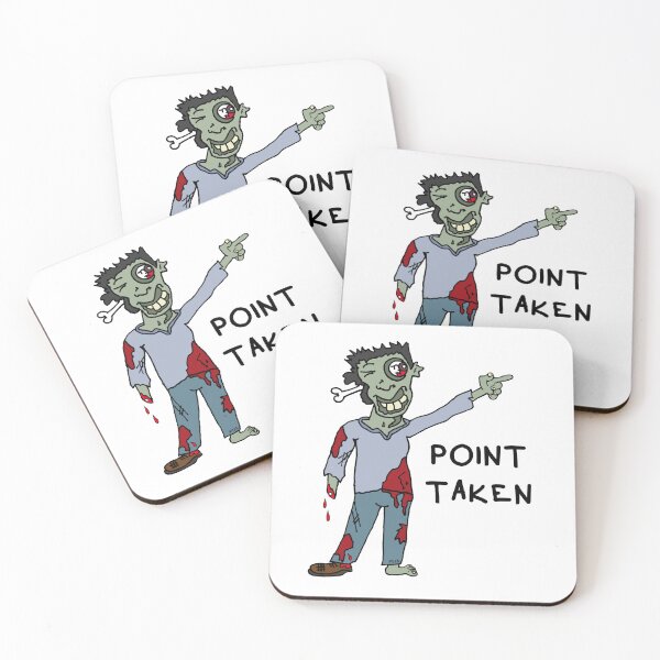 Item preview, Point Taken Sticker | Funny Zombie Reaction Sarcastic Meme designed and sold by MyxaART.