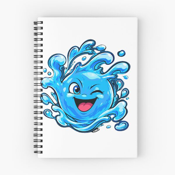 Item preview, Water Element Monster – Cute Cartoon Water Character designed and sold by Sklines Art | Mrz Danelli.