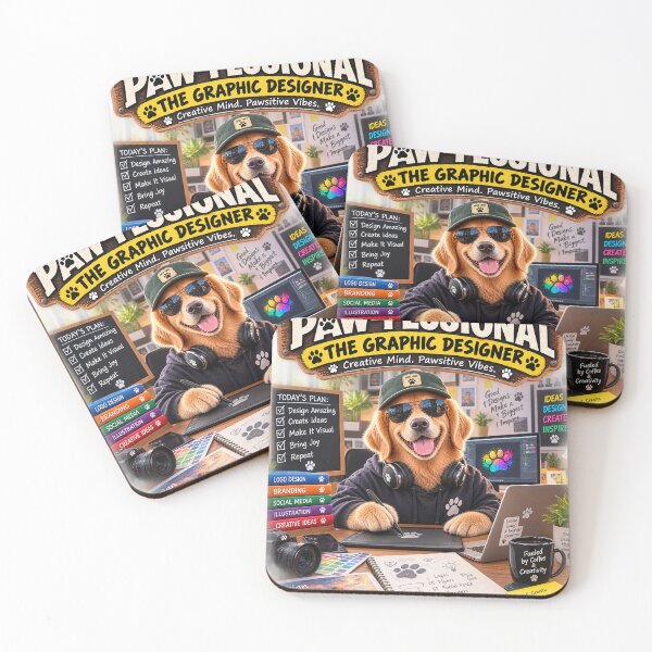 Item preview, Funny Graphic Designer Dog Shirt – PAW-FESSIONAL Creative Designer Gift designed and sold by TeeVibeHaus.