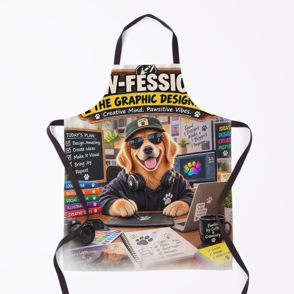 Item preview, Funny Graphic Designer Dog Shirt – PAW-FESSIONAL Creative Designer Gift designed and sold by TeeVibeHaus.