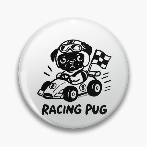 Item preview, Racing Pug designed and sold by PickledjoArt.