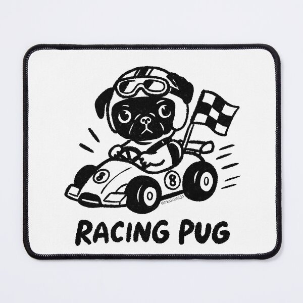 Item preview, Racing Pug designed and sold by PickledjoArt.