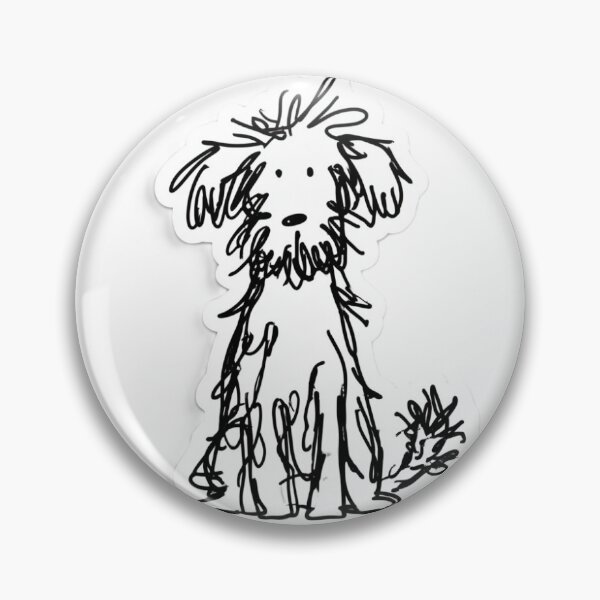 Artikelvorschau, struppige handgezeichnete Hundeskizze entworfen und verkauft von PICARDDIGITAL.