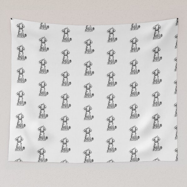 Item preview, Scruffy Hand Drawn Dog Sketch designed and sold by PICARDDIGITAL.