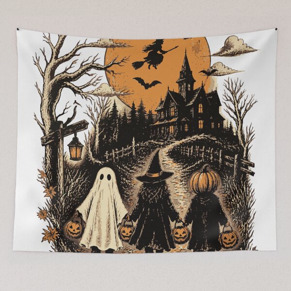Item preview, Vintage Halloween Trick or Treat Haunted House designed and sold by CreativeBrains7.
