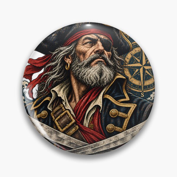 Item preview, Born To Sail - Raised By The Sea Vintage Pirate Emblem designed and sold by ZayCreates.