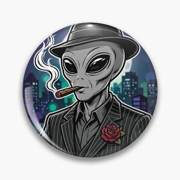 Item preview, Alien Mobster Cigar Rose Art designed and sold by Gangster-Design.