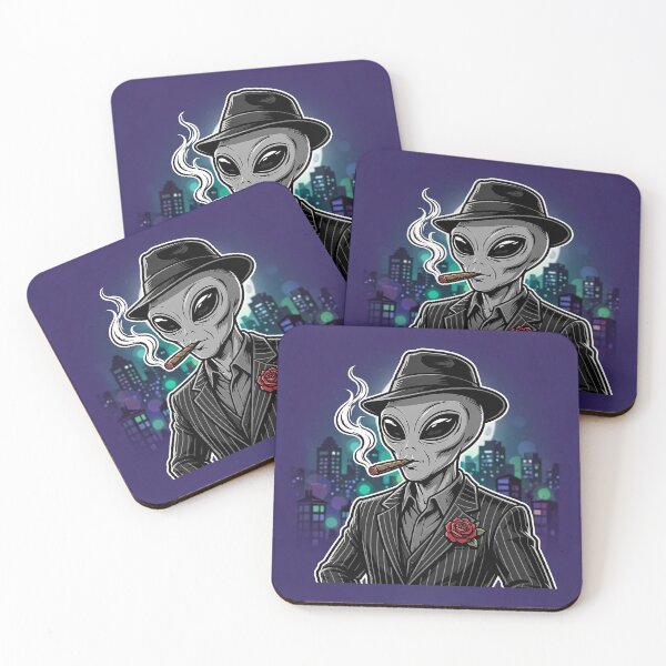 Item preview, Alien Mobster Cigar Rose Art designed and sold by Gangster-Design.