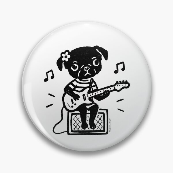 Item preview, Guitar Pug designed and sold by PickledjoArt.