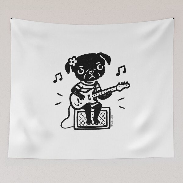 Item preview, Guitar Pug designed and sold by PickledjoArt.
