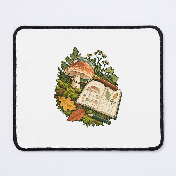 Item preview, Mushroom Field Journal – Nature Study Illustration designed and sold by Mateuszex2010.