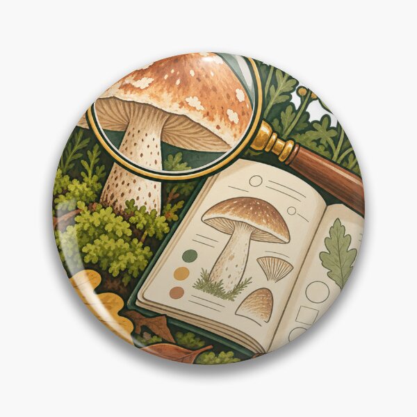 Item preview, Mushroom Field Journal – Nature Study Illustration designed and sold by Mateuszex2010.
