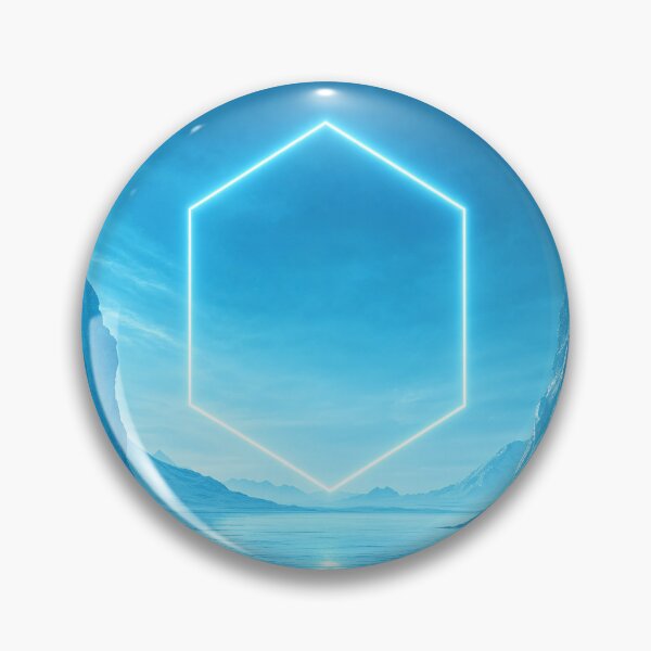 Item preview, Glowing Hexagon Portal Inside Ice Cave designed and sold by monkeybusiness.pt.