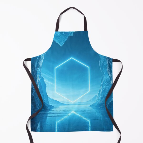 Item preview, Glowing Hexagon Portal Inside Ice Cave designed and sold by monkeybusiness.pt.