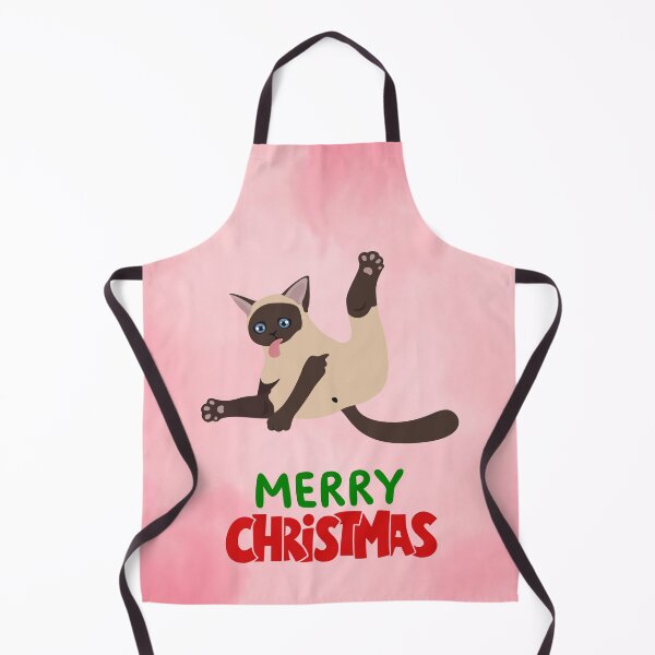 Item preview, Cute Siamese Cat Merry Christmas Holiday Art designed and sold by stormk10.